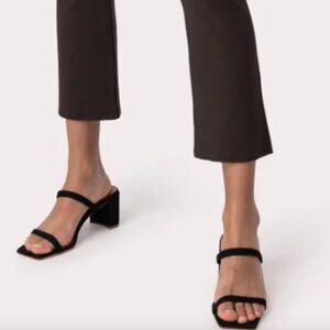 BY FAR TANYA MULE black raw silk SIZE 40 Outstanding condition!